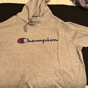 Grey champion hoodie